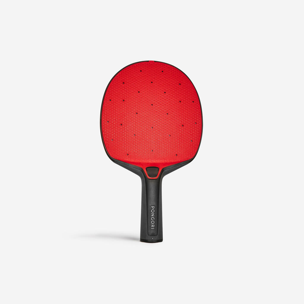 RAQUETTE DE PING PONG RÉSISTANTE PPR 130 O NOIRE ROUGE